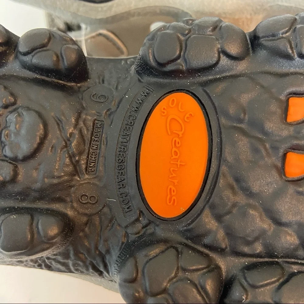 Sole Creatures Rhino Charging Grey Sandals Boys Size 8-9 NWT Outdoor Trail Water